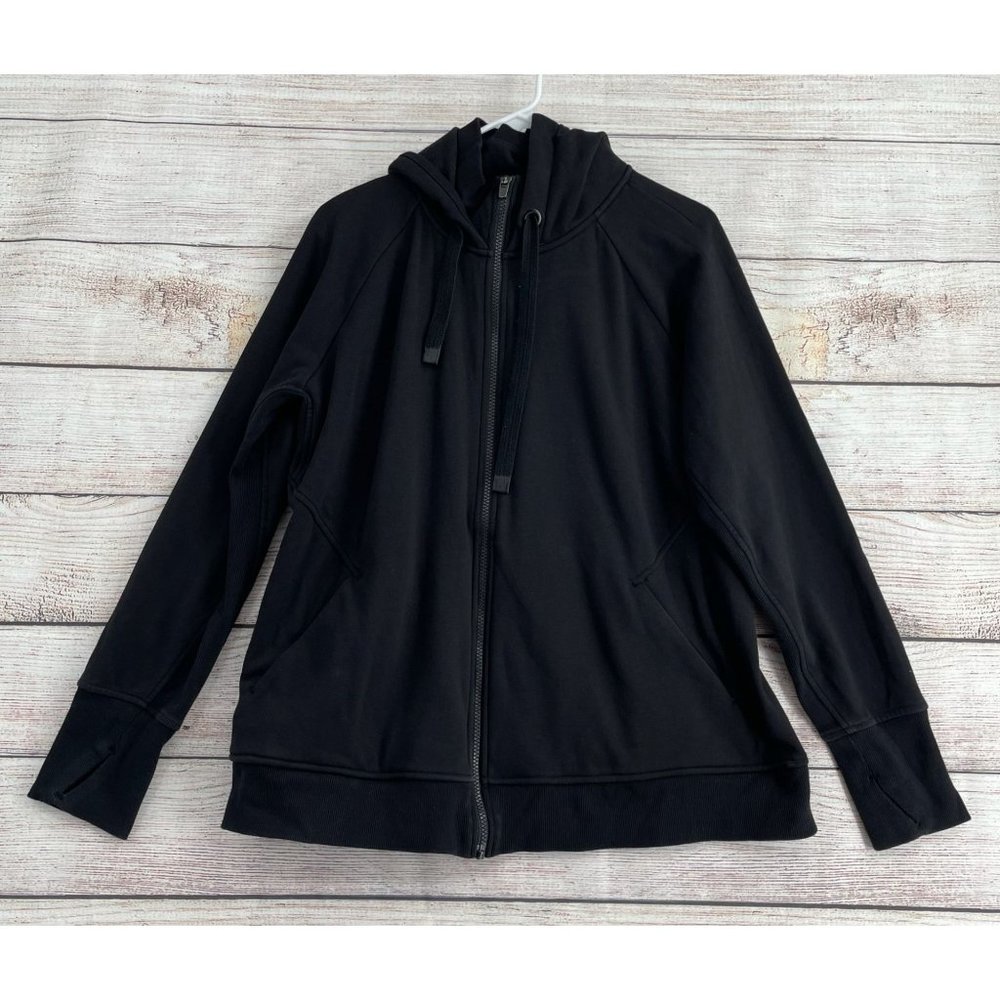 Athleta Triumph Full Zip Hoodie Sweatshirt Women's Size 1X Black